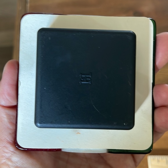 Murano Glass Clock. Italian flag. Small Desk or table clock. Made in Italy. - Picture 8 of 10